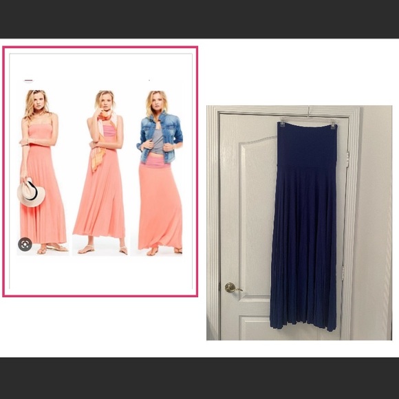 Victoria secret navy maxi dress size l - Picture 1 of 8